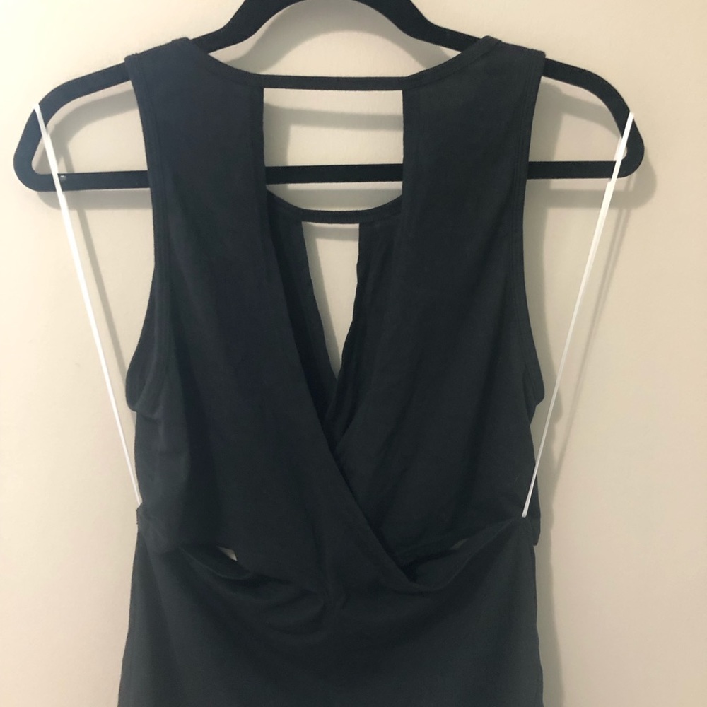 Fabletics Black Strappy Workout Top - image 6